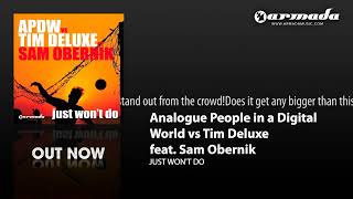 Analog People In A Digital World vs Tim Deluxe - Just Won't Do (Instrumental Mix) (ZOUK011)