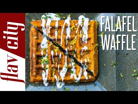 The Falafel Waffle - Epic Food Mashup Recipe - UCnq1w-56tAvMdDup-CL6Vtg