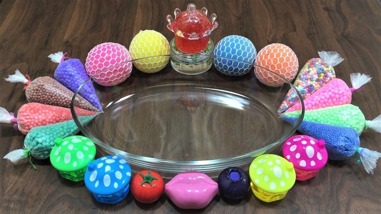 Mixing Stress Balls, Floam and Lip Balm into Store Bought Slime! Satisfying Slime Videos #128