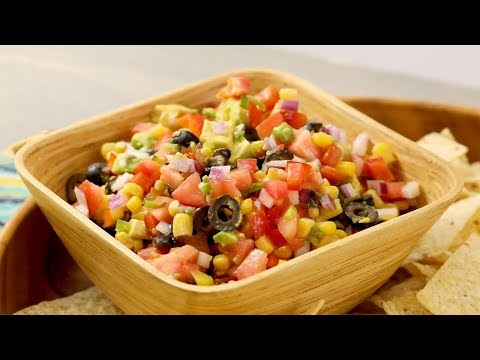 Tomato, avocado and sweetcorn salsa