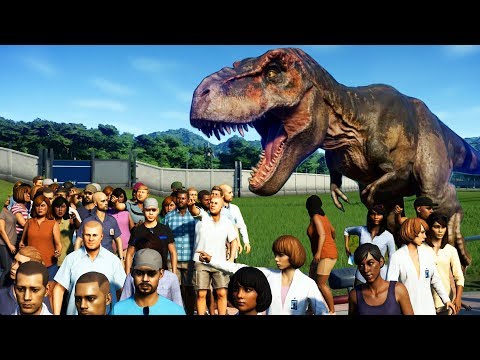 GIANT T-REX vs 3000 GUESTS in Jurassic World Evolution - UCw1SQ6QRRtfAhrN_cjkrOgA