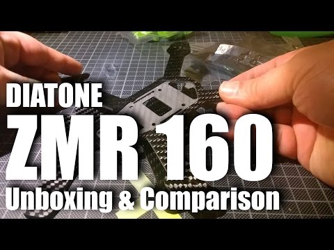 Diatone ZMR 160 Frame Kit - Unboxing & Comparison with ET 160 - UCMRpMIts6jyvjGH1MLLdf6A