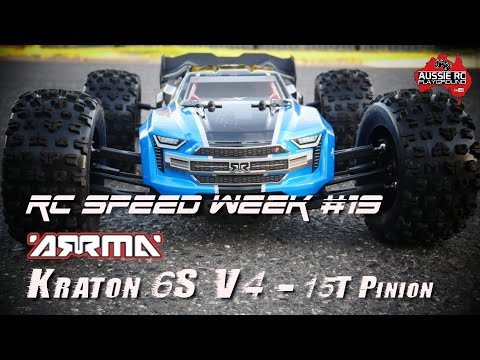 RC SPEED WEEK #19 - ARRMA Kraton 6S V4 15T Pinion 60mph+ - UCOfR0NE5V7IHhMABstt11kA