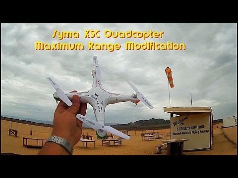 Syma X5C Quadcopter Drone Maximum Range Modification - UC90A4JdsSoFm1Okfu0DHTuQ