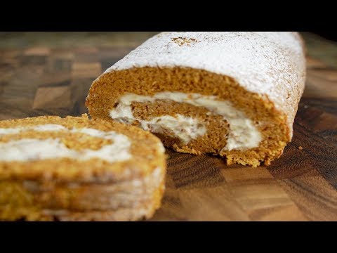 Pumpkin Roll Recipe Demonstration - Joyofbaking.com - UCFjd060Z3nTHv0UyO8M43mQ