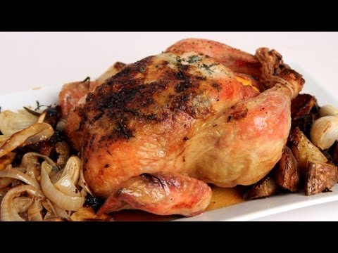 Whole Roast Chicken Recipe - Laura Vitale - Laura in the Kitchen Episode 302 - UCNbngWUqL2eqRw12yAwcICg