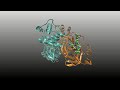 Imagen de la portada del video;SARS-CoV-2 Main protease. 8-us of Classical Molecular Dynamics Simulation