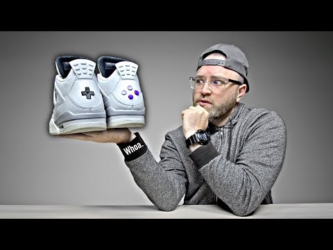 Unboxing The Ultra Rare Nintendo Jordans (The Buttons Actually Click!) - UCsTcErHg8oDvUnTzoqsYeNw