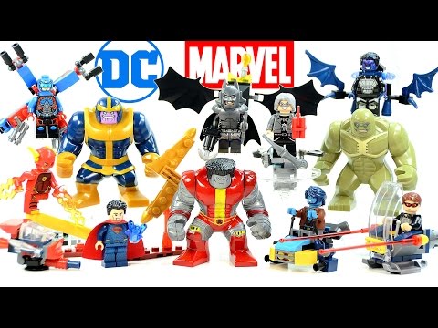 DC's Batman Superman Flash Atom & Marvel's X-Men Minifigures & Big Figures Unofficial LEGO Set - UC-4G49konaVc4Zyw9SNGc4w