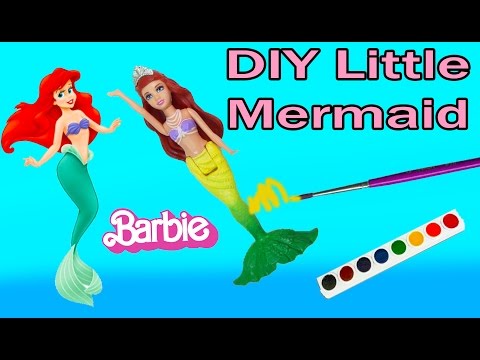 DIY Mermaid Barbie Mini Doll The Pearl Princess Custom Craft Disney Little Mermaid Inspired Video - UCelMeixAOTs2OQAAi9wU8-g