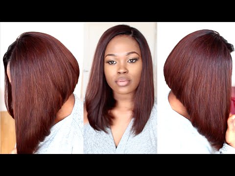 Chestnut Brown Long Bob Hairstyle Tutorial