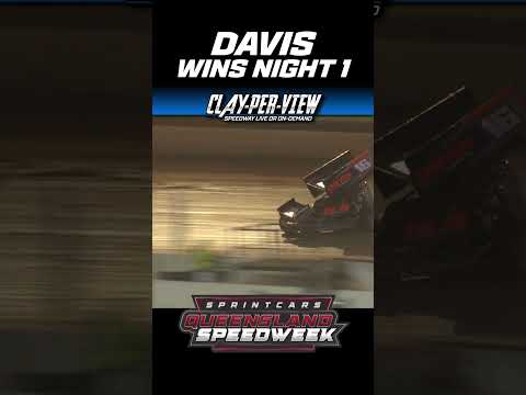 CPV SHORTS | Davis Wins Night 1! #speedway #speedweek #sprintcarracing #dirttrackracing - dirt track racing video image