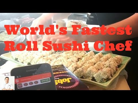 World's Fastest Roll Sushi Chef | How To Make Sushi Fast - UCbULqc7U1mCHiVSCIkwEpxw