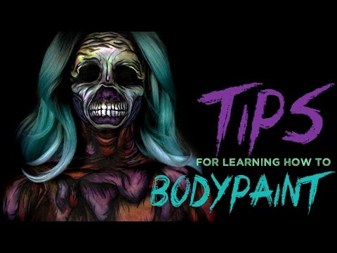 Tips for learning how to bodypaint - Alex Pardee inspired look - UCoziFm3M4sHDq1kkx0UwtRw