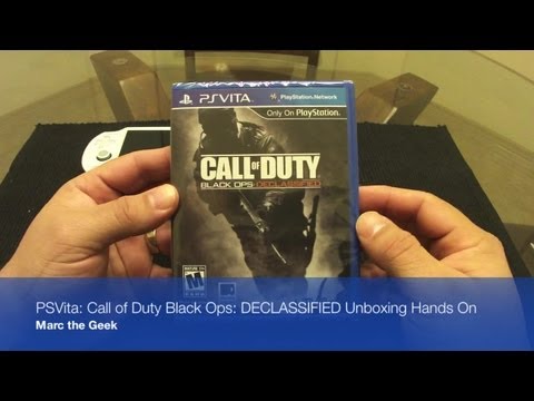 PSVita - Call Of Duty Black Ops DECLASSIFIED Unboxing Hands On - UCbFOdwZujd9QCqNwiGrc8nQ