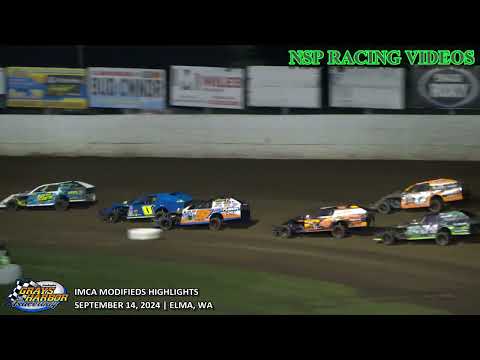 September 14, 2024 IMCA Modifieds Highlights Grays Harbor Raceway - dirt track racing video image