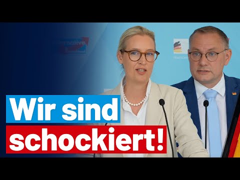Wir sind schockiert! - Pressekonferenz von Alice Weidel & Tino Chrupalla - AfD-Fraktion