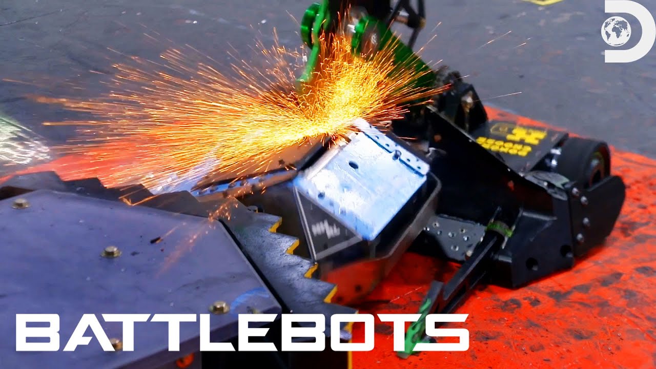 Sawblaze Dominates Using Their Hammer-Saw | Battlebots | Discovery