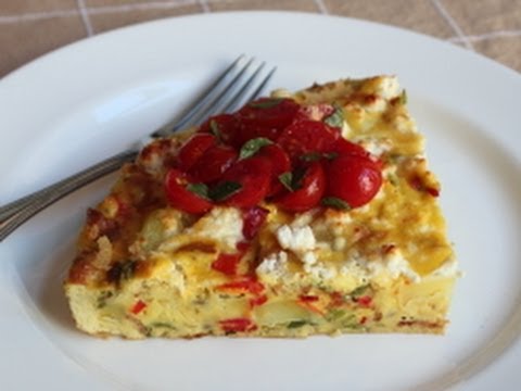 Potato & Pepper Frittata Recipe - Summer Vegetable Italian Omelet - UCRIZtPl9nb9RiXc9btSTQNw