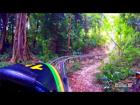 [HD] Jamaican High Speed Bobsled Ride through the Jungle - Mystic Mountain Jamaica - UCbDGvfJHf0r_WjS9voB8POA