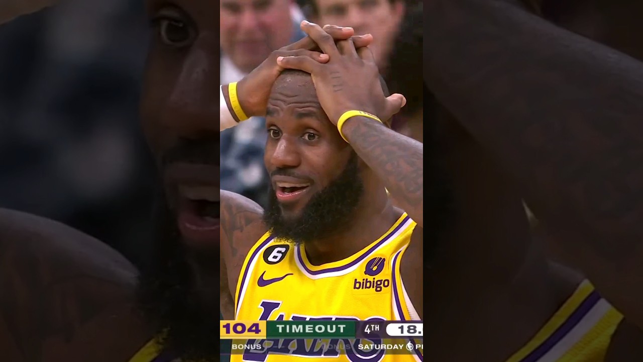 LeBron’s REACTION to Pat Bev DUNKING A PUTBACK!👀 #shorts