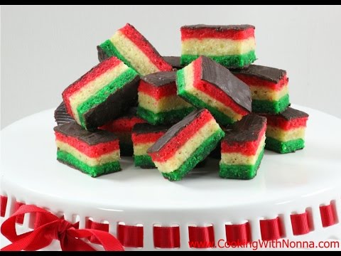 Seven Layer "Rainbow" Cookies  - Rossella's Cooking with Nonna - UCUNbyK9nkRe0hF-ShtRbEGw