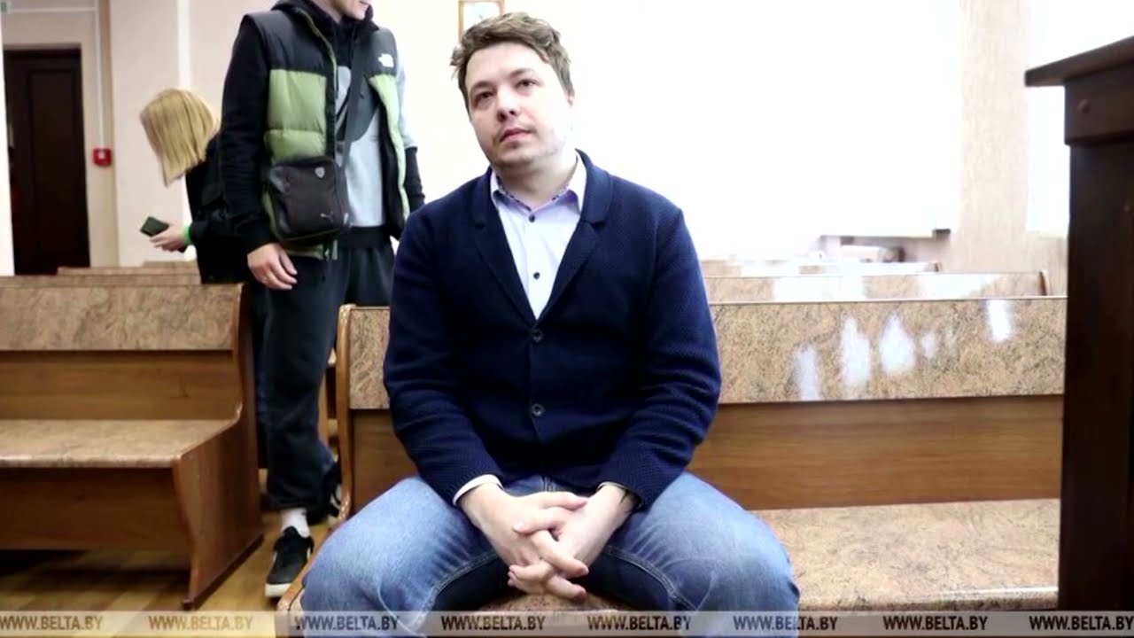 Belarus pardons blogger hauled off flight