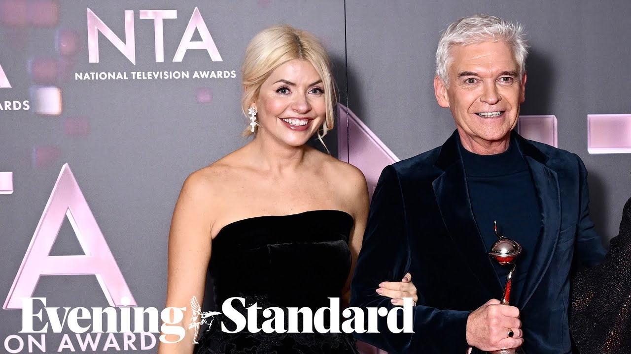 Watch: Moment Holly Willoughby and Phil Schofield are booed by crowd at National Television Awards