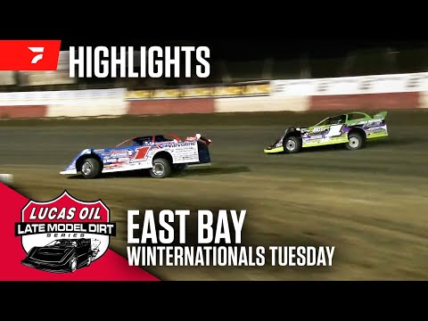 WinterNationals Tuesday | 2024 Lucas Oil Late Models at East Bay Raceway Park - dirt track racing video image