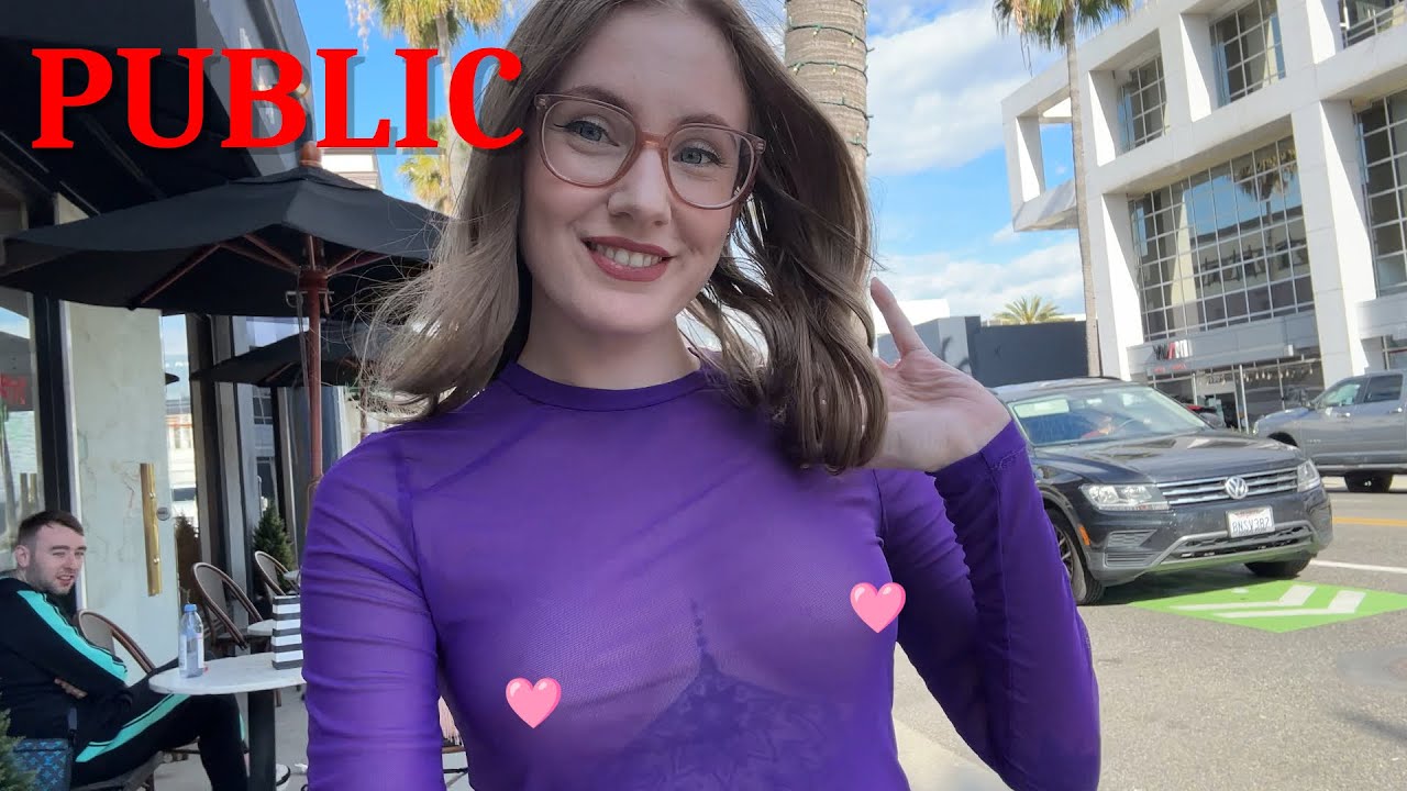 [4k] See Through Clothing in PUBLIC | Transparent Try On Haul
