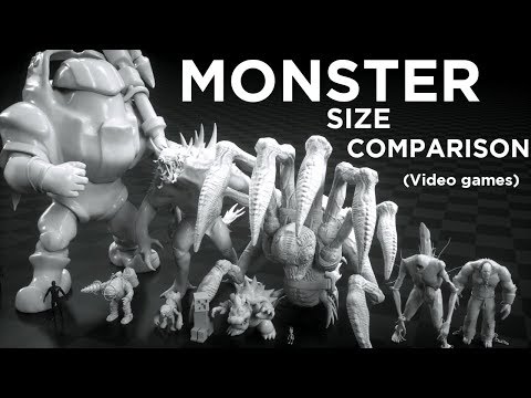 Monsters Size Comparison (Video games) - UCQwFuQLnLocj5F7ZcmcuWYQ