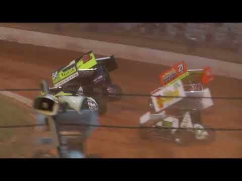 Sprintcar Race  Baypark 29 DEc 2014 - dirt track racing video image