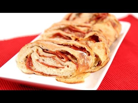 Homemade Pepperoni Bread Recipe - Laura Vitale - Laura in the Kitchen Episode 723 - UCNbngWUqL2eqRw12yAwcICg