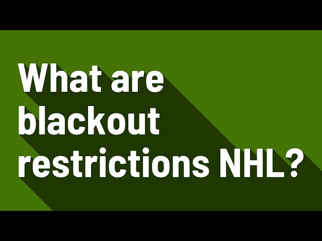 How to Get Around Blackout Restrictions for NHL Games