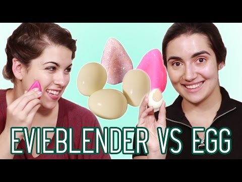 Silicone Beauty Blender vs Egg • Saf & Candace - UCbAwSkqJ1W_Eg7wr3cp5BUA