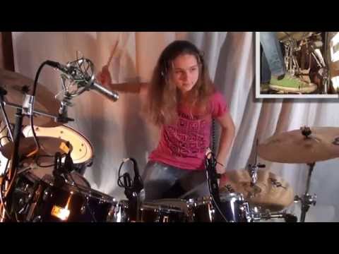 Jump (Van Halen), drum cover by a 14 year old girl - UCGn3-2LtsXHgtBIdl2Loozw