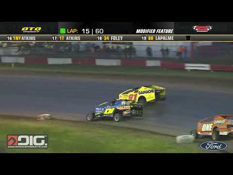 Airborne Park Speedway | American Racer North Series Feature Highlights | 7/25/24 - dirt track racing video image