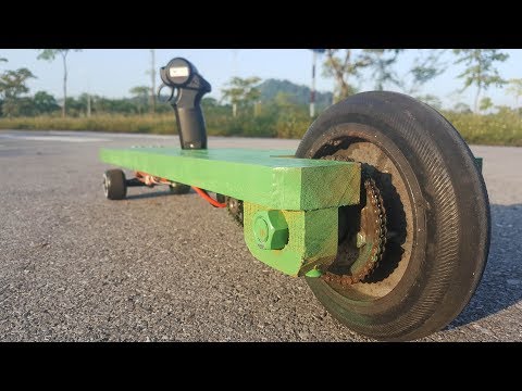 How to make a Electric LONGBOARD using Piece of wood at home - UCFwdmgEXDNlEX8AzDYWXQEg