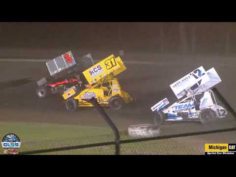 8.10.2024 GLSS MichiganCAT A-Main Silver Bullet Speedway - dirt track racing video image