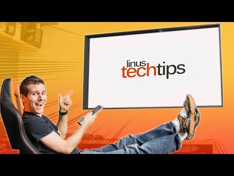 LG Wallpaper TV Window Project COMPLETE – Linus Office Tour