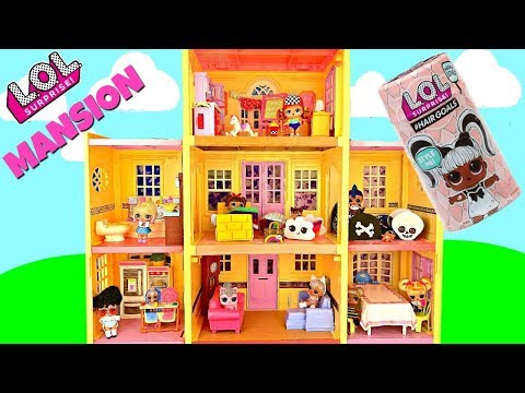 LOL Surprise Dolls and Punk Boi Move into Mansion House with Hairgoals - UC5qTA7teA2RqHF-yeEYYANw