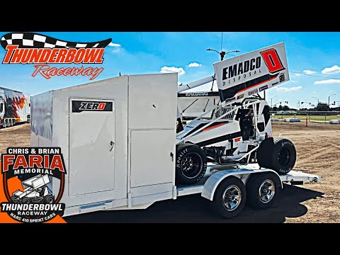 Sprint Car Mayhem at Thunderbowl | Chris &amp; Brian Faria Memorial (Full Event) - dirt track racing video image