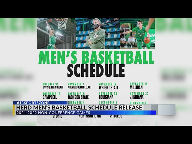 The Marshall Basketball Schedule Is Here 