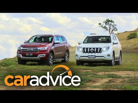 2016 Ford Everest/Endeavour Titanium v Toyota Prado VX off road comparison review - UC7yn9vuYzXTWtL0KLu2rU2w