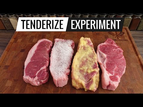 Steak TENDERIZING EXPERIMENT - What's the best way to TENDERIZE steaks? - UCfE5Cz44GlZVyoaYTHJbuZw