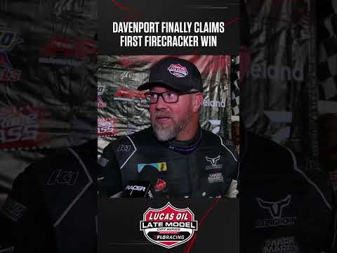 🥹 Jonathan Davenport pays tribute to Scott Bloomquist after first #LucasDirt Firecracker 100 win - dirt track racing video image