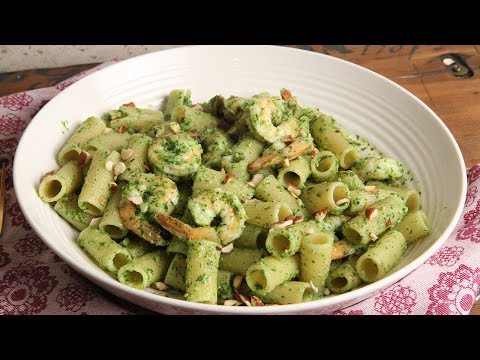 Pasta with Shrimp and Arugula Pesto | Episode 1200 - UCNbngWUqL2eqRw12yAwcICg