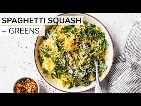 Clean Eating Spaghetti Squash With Collard Greens & Parmesan Cheese - UCj0V0aG4LcdHmdPJ7aTtSCQ