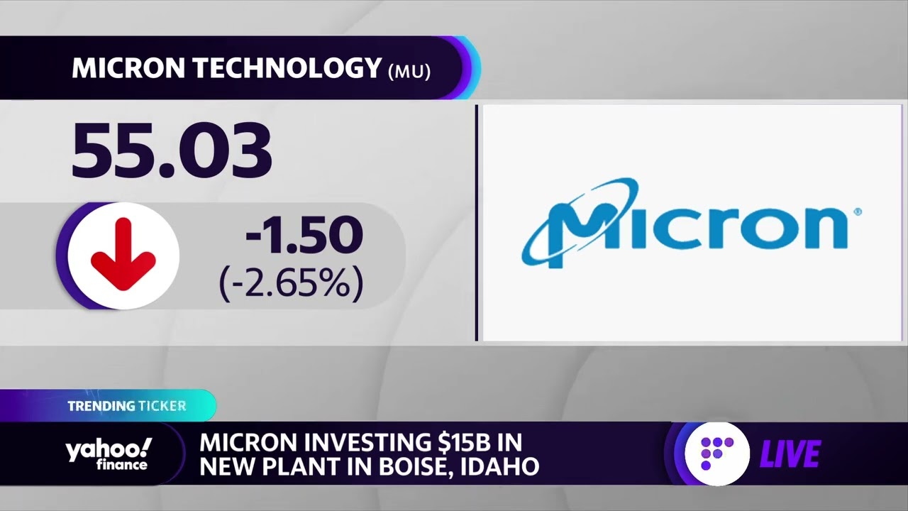 Micron announces $15 billion investment in new Idaho plant