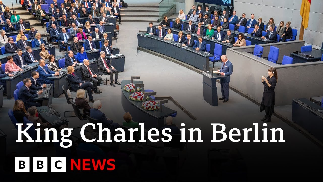 King Charles celebrates UK-Germany ties in historic address to Bundestag – BBC News